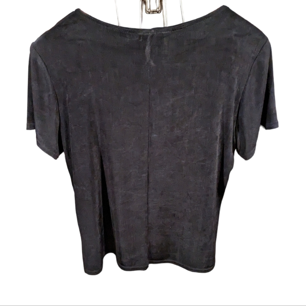 Rabbit Rabbit Rabbit Traveler Short Sleeve Top Size 8 Medium Vintage Black - Picture 2 of 10